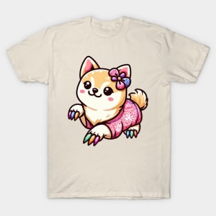 Nail Artist Dog lover T-Shirt